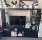 Ikea Lappland televisiekast zwart met lades en deurtjes, Huis en Inrichting, Ophalen, Gebruikt, 150 tot 200 cm, 25 tot 50 cm