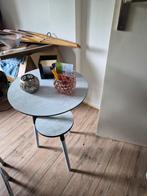 Leuke bijzettafel, 45 tot 60 cm, Minder dan 55 cm, Gebruikt, Metaal of Aluminium
