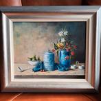 H.P. Steegman, stilleven met suiker pot, olieverf op board, Antiek en Kunst, Ophalen of Verzenden