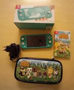 Nintendo Lite incl, lader, doos en spel, Spelcomputers en Games, Spelcomputers | Nintendo Switch Lite, Ophalen, Turquoise, Zo goed als nieuw