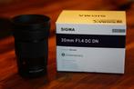Sigma 30mm F1.4 Prime Sony E-Mount nieuwstaat!, Audio, Tv en Foto, Fotografie | Lenzen en Objectieven, Ophalen of Verzenden, Zo goed als nieuw