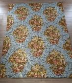Vintage sprei deken in roze bruin bloemen print 190 x 150 cm, Huis en Inrichting, Slaapkamer | Beddengoed, Ophalen of Verzenden