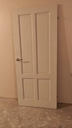 Houten opdek binnendeur met facet panelen - 85x201cm, Ophalen, Gebruikt, Binnendeur, 200 tot 215 cm