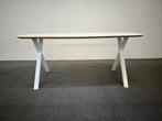 Deens ovale eettafel HPL gebroken wit 180x90, Huis en Inrichting, Tafels | Eettafels, Zo goed als nieuw, 150 tot 200 cm, Ovaal