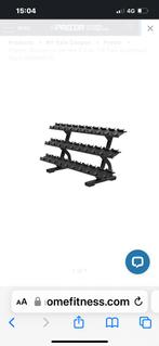 Nieuw precor dumbell rek discovery serie 3 laags dumbells, Dumbbell, Precor, Dumbell rek, Nieuw