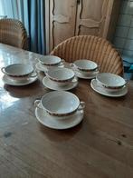 WEDGWOOD BRIAR ROSE - 6 SOEPKOMMEN MET SCHOTELS, Ophalen of Verzenden, Zo goed als nieuw, Kom(men), Wedgwood