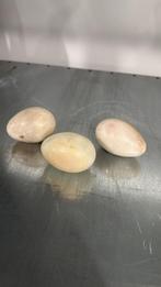 Set van 3 decoratieve stenen eieren, Sieraden, Tassen en Uiterlijk, Edelstenen, Ophalen, Gebruikt, ., .