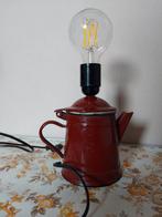 Emaille Theepot Lamp - Vintage Design, Antiek en Kunst, Antiek | Lampen, Ophalen of Verzenden