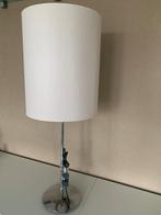 Schemerlamp kap crème RVS voet, Ophalen, Zo goed als nieuw, Overige materialen, 75 cm of meer