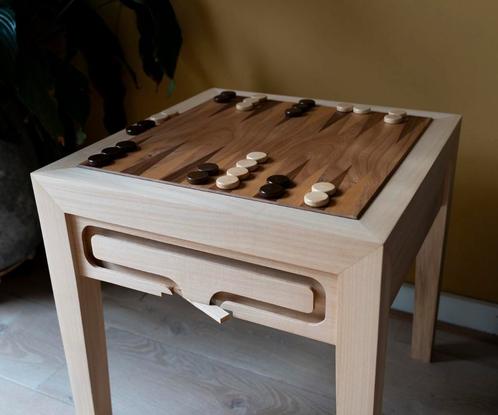 Backgammon tafel, Huis en Inrichting, Tafels | Salontafels, Nieuw, Minder dan 50 cm, Rechthoekig, Ophalen of Verzenden