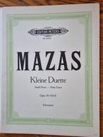 Mazas, Small duets, Opus 38 Heft II (Viool), Muziek en Instrumenten, Bladmuziek, Ophalen of Verzenden, Gebruikt, Les of Cursus
