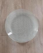 Glazen serveer plateau, Ophalen of Verzenden, Zo goed als nieuw, Rond, Overige materialen