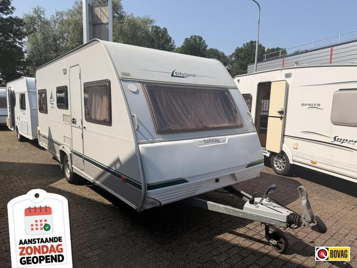 Eifelland Holiday 500 TL Rondzit, enkele bedden! zondag open, Caravans en Kamperen, Caravans, Bedrijf, tot en met 4, 1000 - 1250 kg