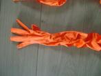 lange oranje handschoenen  voor karnaval of koningsdag, Ophalen of Verzenden, Nieuw, Carnaval