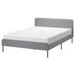 IKEA bedrame SLATTUM 160x200 incl. Lattenbodems (ex. matras), Huis en Inrichting, Slaapkamer | Bedden, Ophalen, Overige materialen