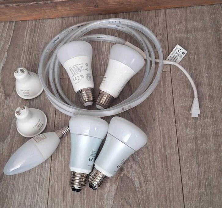 partij HUE Philips lampen, led, smart, e27, e14, gu10, Huis en Inrichting, Lampen | Losse lampen, Gebruikt, Led-lamp, Minder dan 30 watt