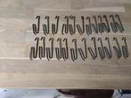 Vintage gordijnhaken 24 stuks, Ophalen of Verzenden, Gebruikt, Minder dan 100 cm