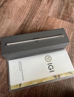 Tennisarmband 10ct VVS/VS Lab Diamant 18K/750 Gold IGI zert, Ophalen of Verzenden, Zo goed als nieuw, Met edelsteen, Goud