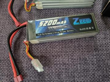 Lipo Batterij 5200mAh Nieuw 50C 11.1Volt 57.72 WH beschikbaar voor biedingen