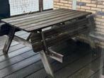 picknicktafel, Verzenden, Gebruikt, Rechthoekig, Hout