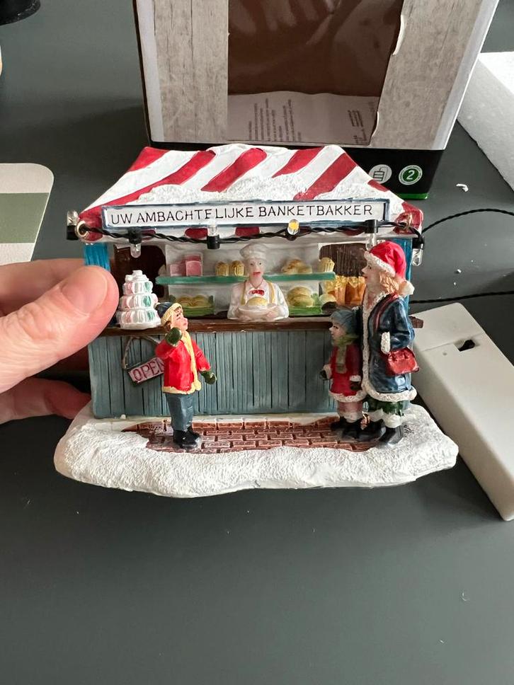 Intratuin Kerstdorp Bakkerij - Compleet met Verlichting, Diversen, Kerst, Zo goed als nieuw, Ophalen