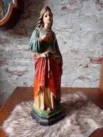 Antiek brocant heiligenbeeld Sint Barbara  €39,95, Antiek en Kunst, Ophalen of Verzenden