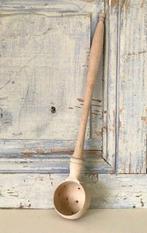 Grote Franse blank houten olijven lepel, Ophalen of Verzenden, Gebruikt