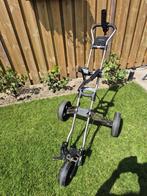 BagBoy golftrolley 3 wiel + parapluhoud klein inklapbaar €75, Ophalen of Verzenden, Zo goed als nieuw, Golfkar, Overige merken