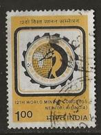 India 39, mijnbouwcongres, Postzegels en Munten, Postzegels | Azië, Verzenden, Gestempeld, Zuid-Azië