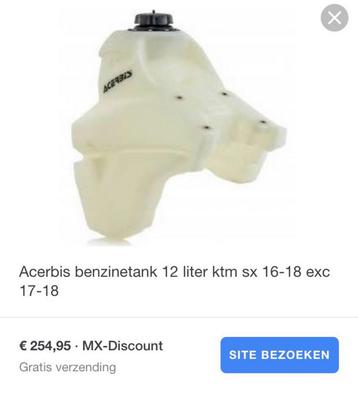 grote tank / benzinetank ktm sx 250 beschikbaar voor biedingen