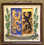 Wapen van Gelderland Cloisonnetegel Porceleyne Fles, Antiek en Kunst, Ophalen of Verzenden