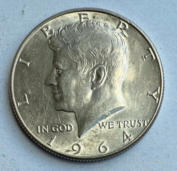 Kennedy Half Dollar 1964 - zilver, Postzegels en Munten, Munten | Nederland, Losse munt, Overige waardes, Vóór koninkrijk, Zilver