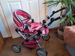Poppenwagen 2-in-1 verstelbaar, Verstelbare duwstang, Zo goed als nieuw, Ophalen, Kinderwagen