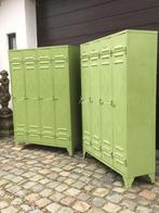 2 vintage industriële Lockerkasten jaren 1950’s, Huis en Inrichting, Kasten | Lockerkasten, Ophalen, Gebruikt