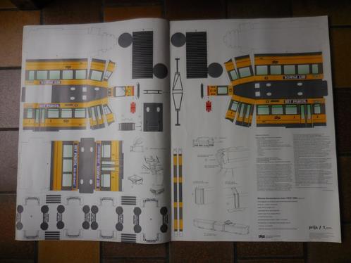 Bouwplaat Nieuwe Amsterdamse GVB Tram (1979-1980), Verzamelen, Spoorwegen en Tramwegen, Nieuw, Tram, Schaalmodel, Ophalen