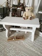 Houten bankje / vensterbank bankje shabby chic wit, Verzenden