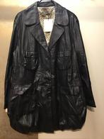 Jas Polar Leder NIEUW maat 50-52 zwart ECHT LAMSLEER, Zwart, Nieuw, Jas of Mantel, Verzenden