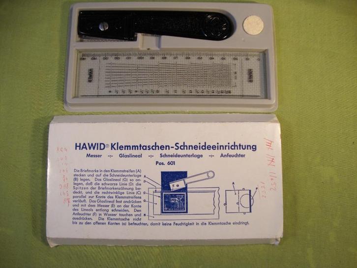 HAWID 601 KLEMSTROKEN MES MET PRECISIE LINEAAL, Postzegels en Munten, Postzegels | Toebehoren, Overige typen, Ophalen of Verzenden