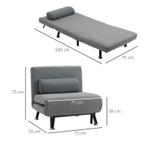 Slaapbank nieuw sofa slaapkamer stoel, Ophalen of Verzenden, Nieuw, Eenpersoons, Hout