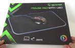 Battletron Gaming Mouse Pad met LED-verlichting, Computers en Software, Muismatten, Ophalen of Verzenden, Gaming muismat, Zo goed als nieuw