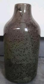 Groene glazen vaas ZGAN, Ophalen of Verzenden, Minder dan 50 cm, Groen, Glas