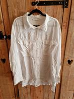 Zomerse witte crinkle witte blouse h&m maat L zgan, Maat 42/44 (L), H&M, Ophalen of Verzenden, Wit