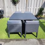 Wicker Tuinset - 4 Personen - Zo Goed Als Nieuw, Tuin en Terras, Tuinsets en Loungesets, Ophalen, 4 zitplaatsen, Zo goed als nieuw