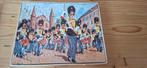 zeer oude Puzzle militaire muziekcorps 24x19 cm, Antiek en Kunst, Antiek | Speelgoed, Ophalen of Verzenden