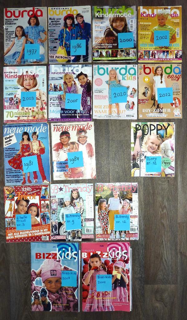 BURDA Kindermode, Neue Mode kinderen, Poppy, B Trendy e.a., Hobby en Vrije tijd, Kledingpatronen, Zo goed als nieuw, Kind, Overige merken