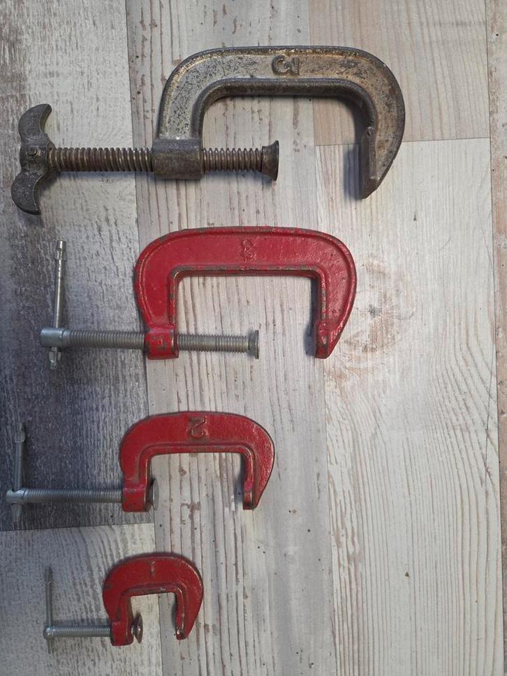 Set van 5 G-Klemmen, Doe-het-zelf en Verbouw, Gereedschap | Handgereedschap, Gebruikt, Ophalen of Verzenden