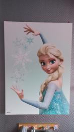 Mooi  grote Frozen Elsa canvas, Verzamelen, Overige figuren, Zo goed als nieuw, Ophalen