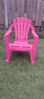 Roze Kinderstoel Tuin/Terras, Ophalen, Kindermeubels, Kunststof, Gebruikt