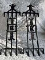 2 Antieke Jugendstil Deurroosters Smeedijzer, Ophalen of Verzenden