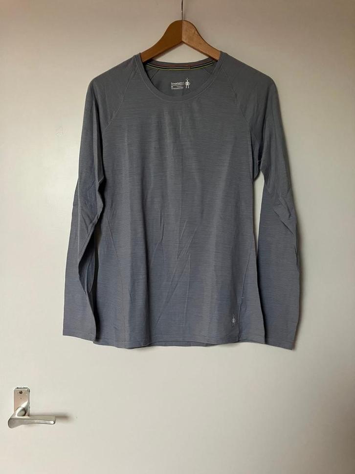 Smartwool technische top merino maat M dames, Kleding | Dames, Tops, Zo goed als nieuw, Maat 38/40 (M), Grijs, Lange mouw, Verzenden